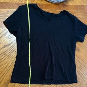 Black Short Sleeve Top